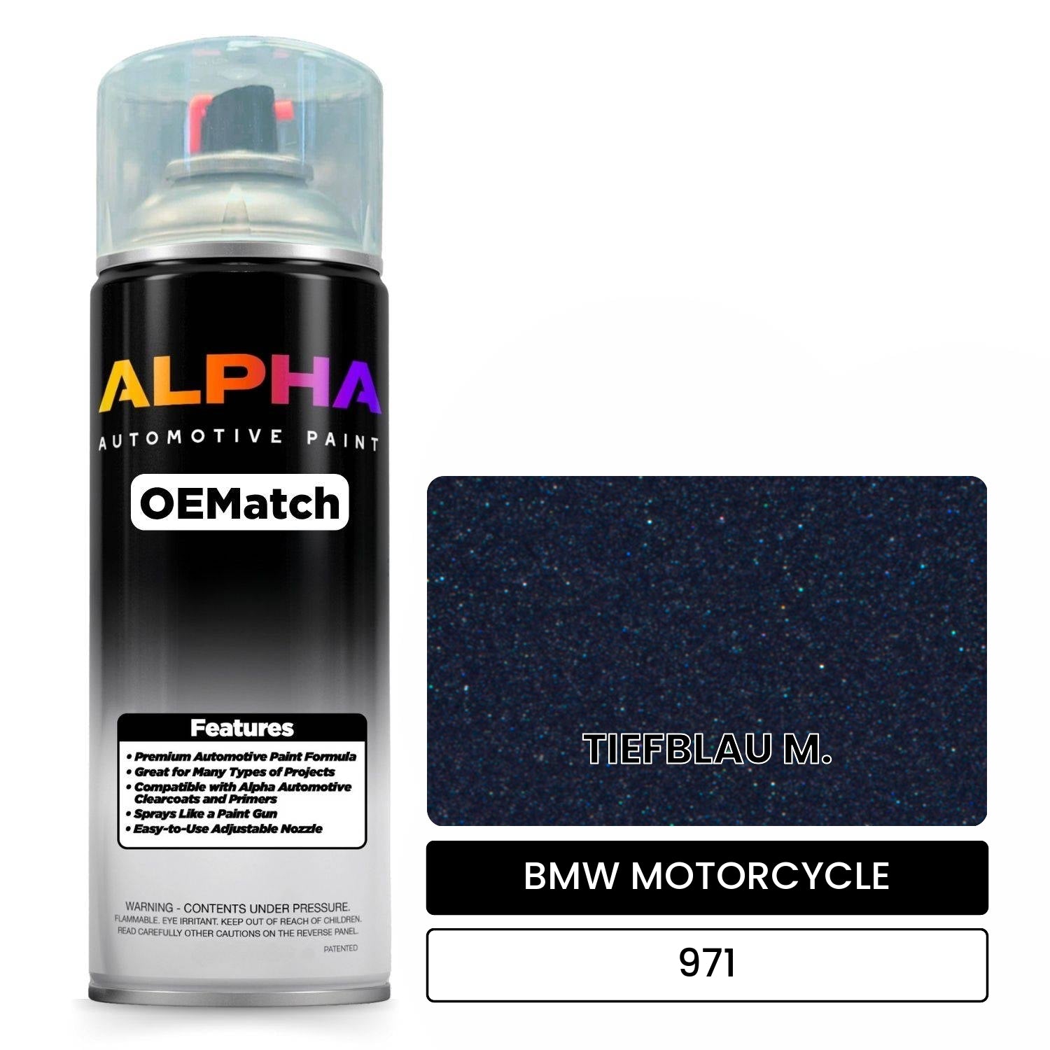 BMW MOTORCYCLE TIEFBLAU M. 971 OEMatch Spraycan