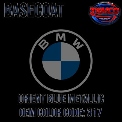 BMW Orient Blue Metallic | 317 | 1994-2005 | OEM Basecoat - The Spray Source - Tamco Paint Manufacturing
