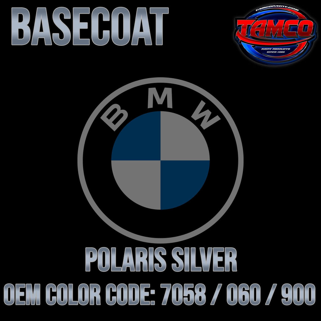 BMW Polaris Silver | 7058 / 060 / 900 | 1968-1986 | OEM Basecoat - The Spray Source - Tamco Paint Manufacturing