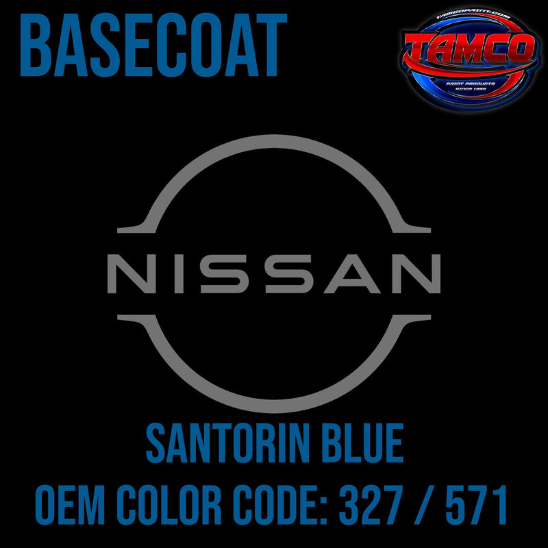 BMW Santorin Blue | 327 / 571 | 2000 | OEM Basecoat - The Spray Source - Tamco Paint Manufacturing