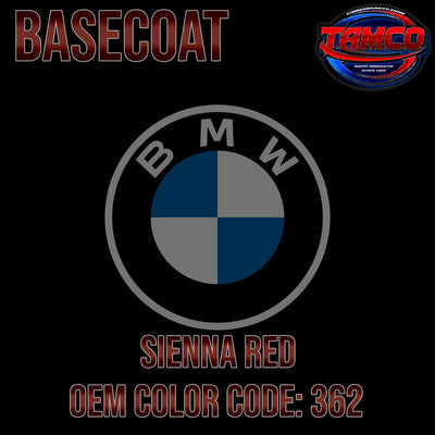 BMW Sienna Red | 362 | 1997-2003 | OEM Basecoat - The Spray Source - Tamco Paint Manufacturing
