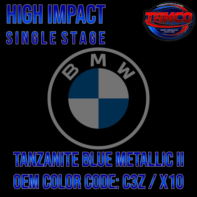BMW Tanzanite Blue Metallic II | C3Z / X10 | 2019-2022 | OEM High Impact Single Stage - The Spray Source - Tamco Paint Manufacturing