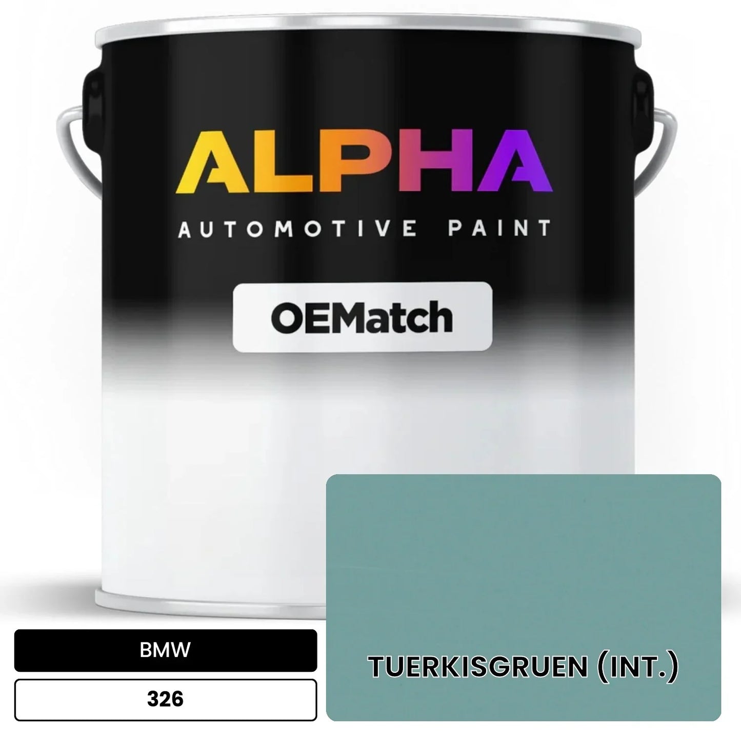 BMW TUERKISGRUEN (INT.) 326 OEMatch Basecoat
