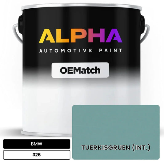 BMW TUERKISGRUEN (INT.) 326 OEMatch Basecoat