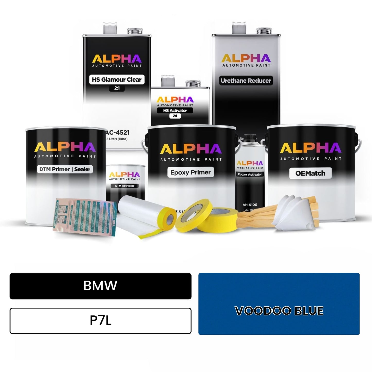 BMW VOODOO BLUE P7L OEMatch Vehicle Paint Kit
