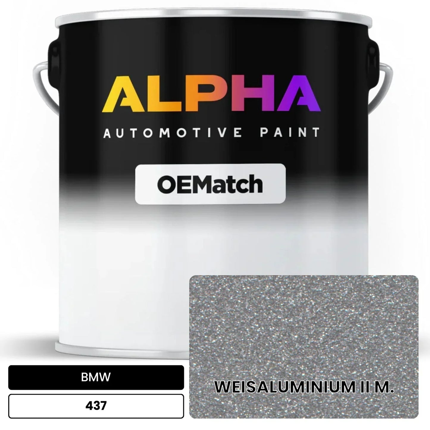 BMW WEISALUMINIUM II M. 437 OEMatch Basecoat