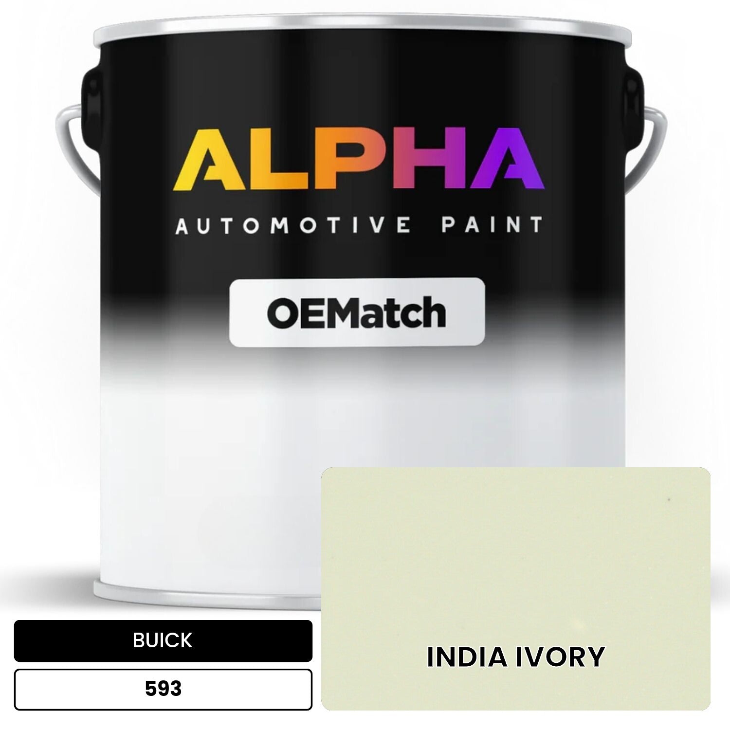 BUICK INDIA IVORY 593 OEMatch Basecoat