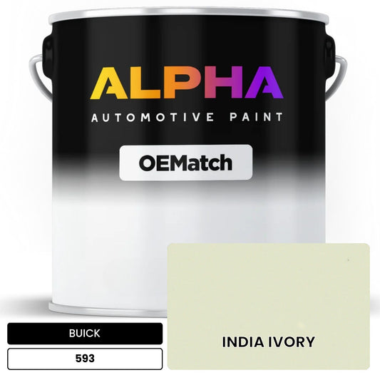 BUICK INDIA IVORY 593 OEMatch Basecoat