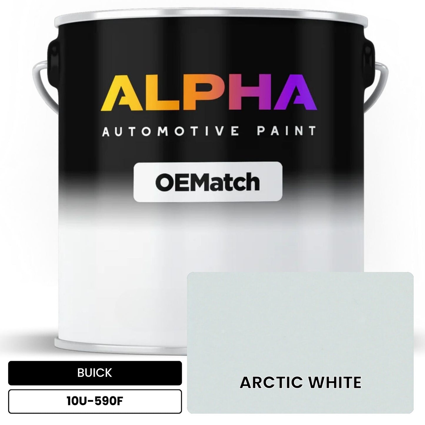 BUICK ARCTIC WHITE 10U-590F OEMatch Basecoat