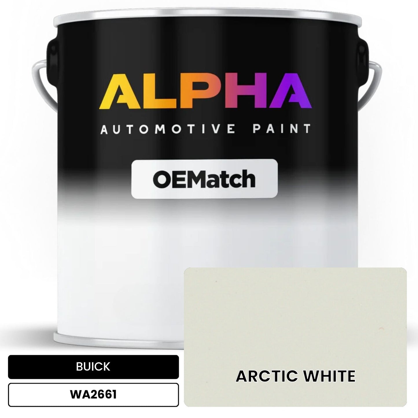 BUICK ARCTIC WHITE WA2661 OEMatch Basecoat