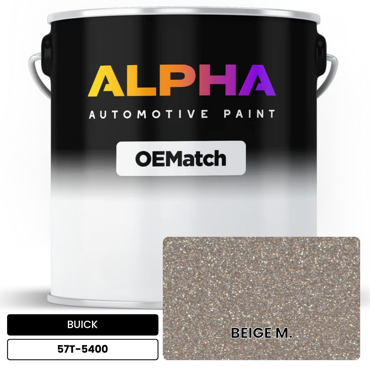 BUICK BEIGE M. 57T-5400 OEMatch Basecoat