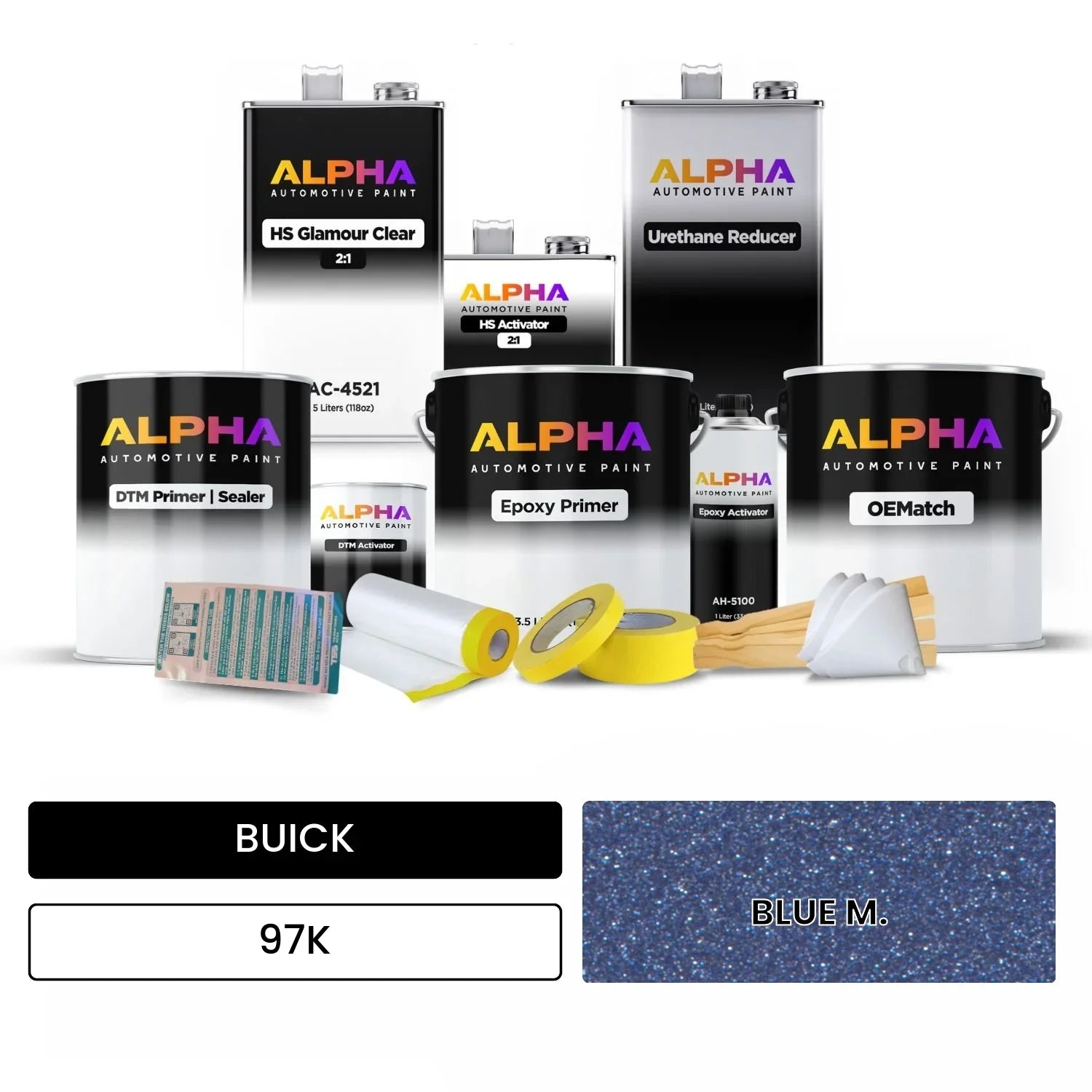 BUICK BLUE M. 97K OEMatch Vehicle Paint Kit