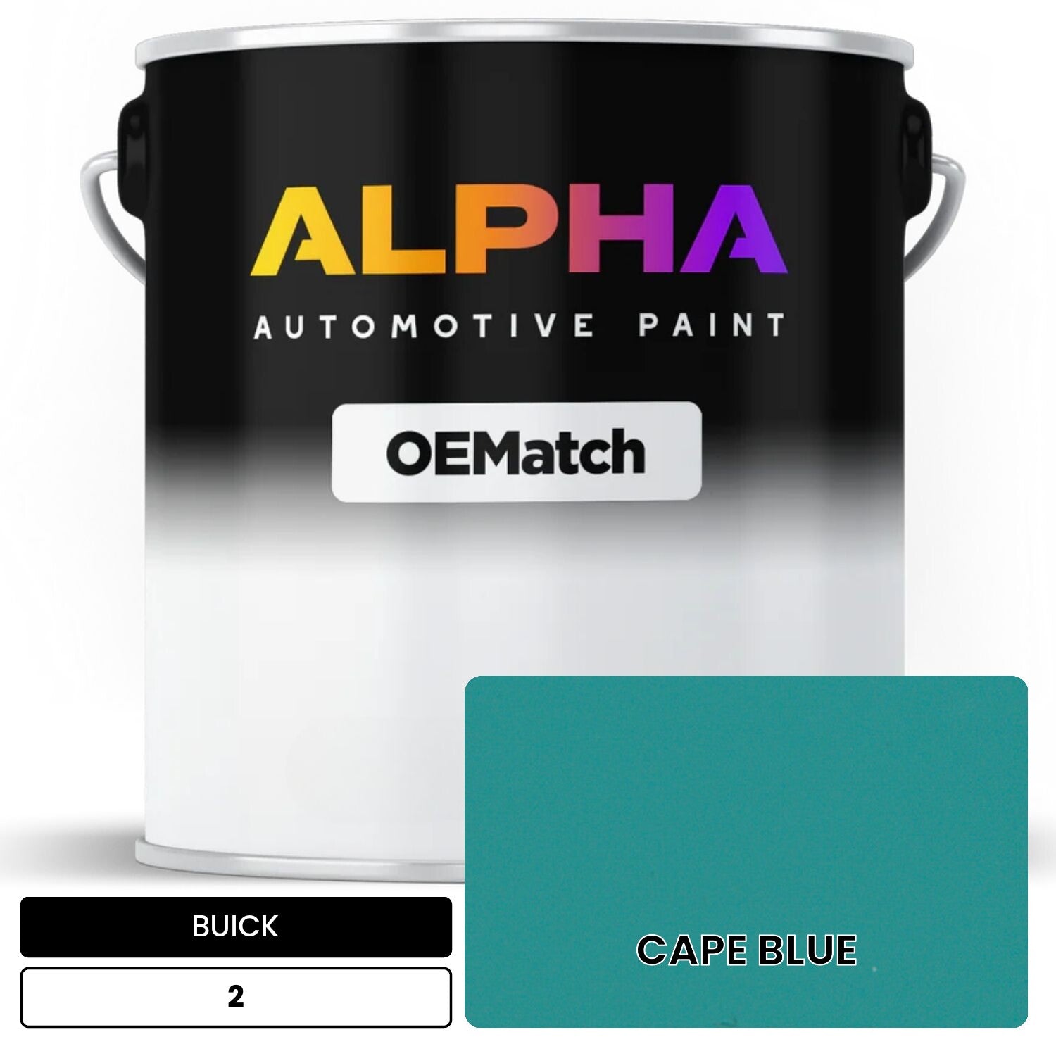 BUICK CAPE BLUE 2 OEMatch Basecoat