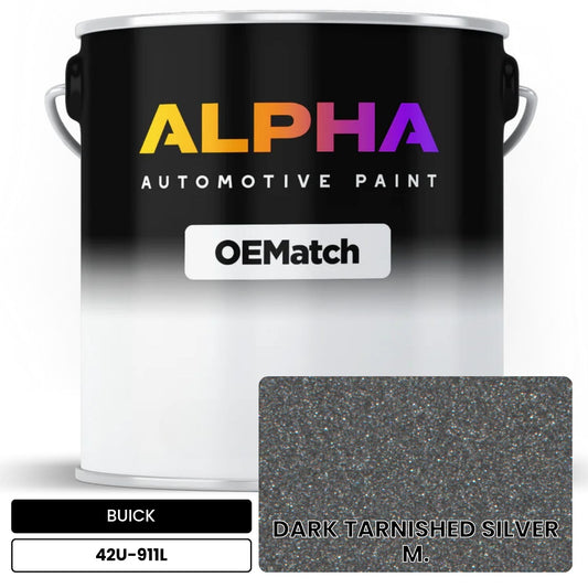 BUICK DARK TARNISHED SILVER M. 42U-911L OEMatch Basecoat