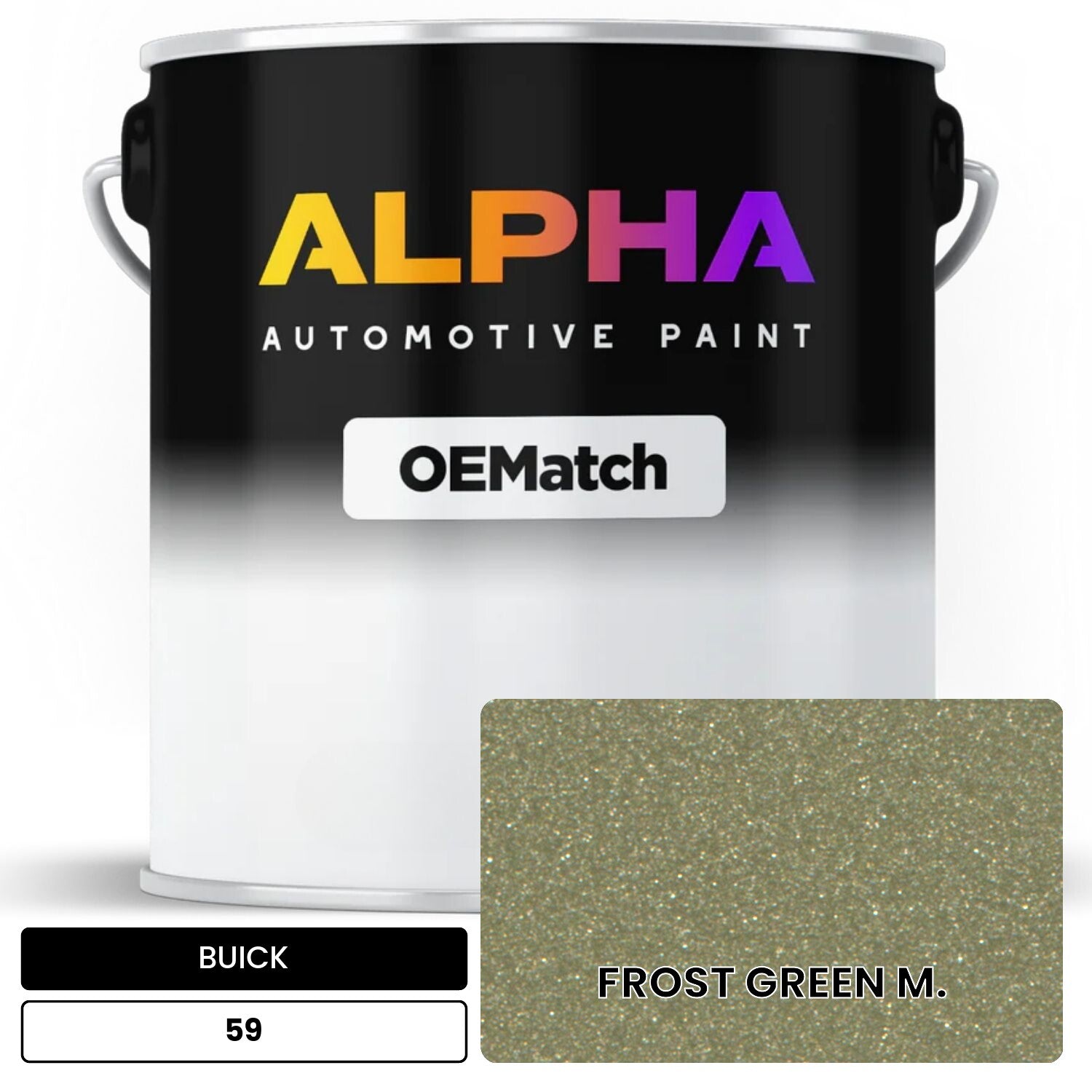 BUICK FROST GREEN M. 59 OEMatch Basecoat
