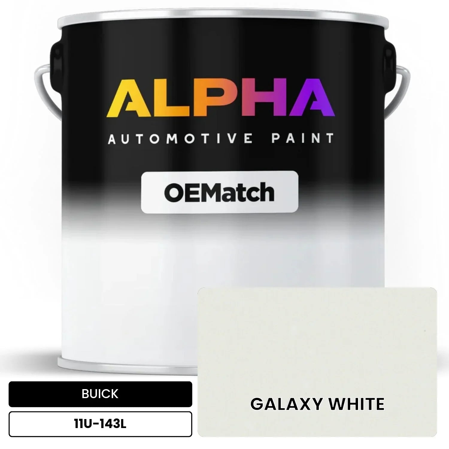 BUICK GALAXY WHITE 11U-143L OEMatch Basecoat