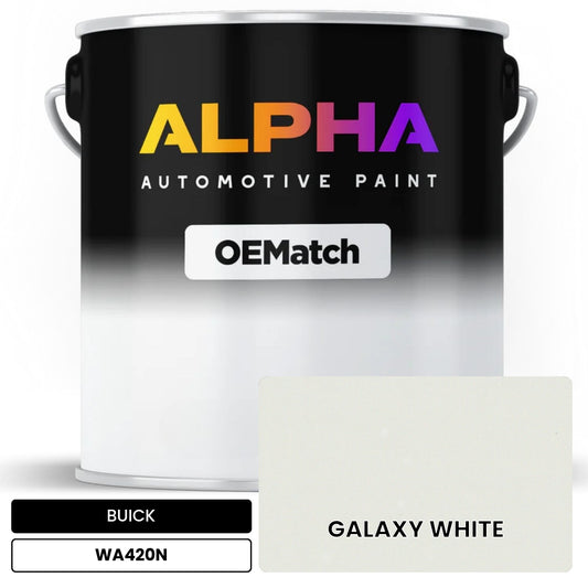 BUICK GALAXY WHITE WA420N OEMatch Basecoat