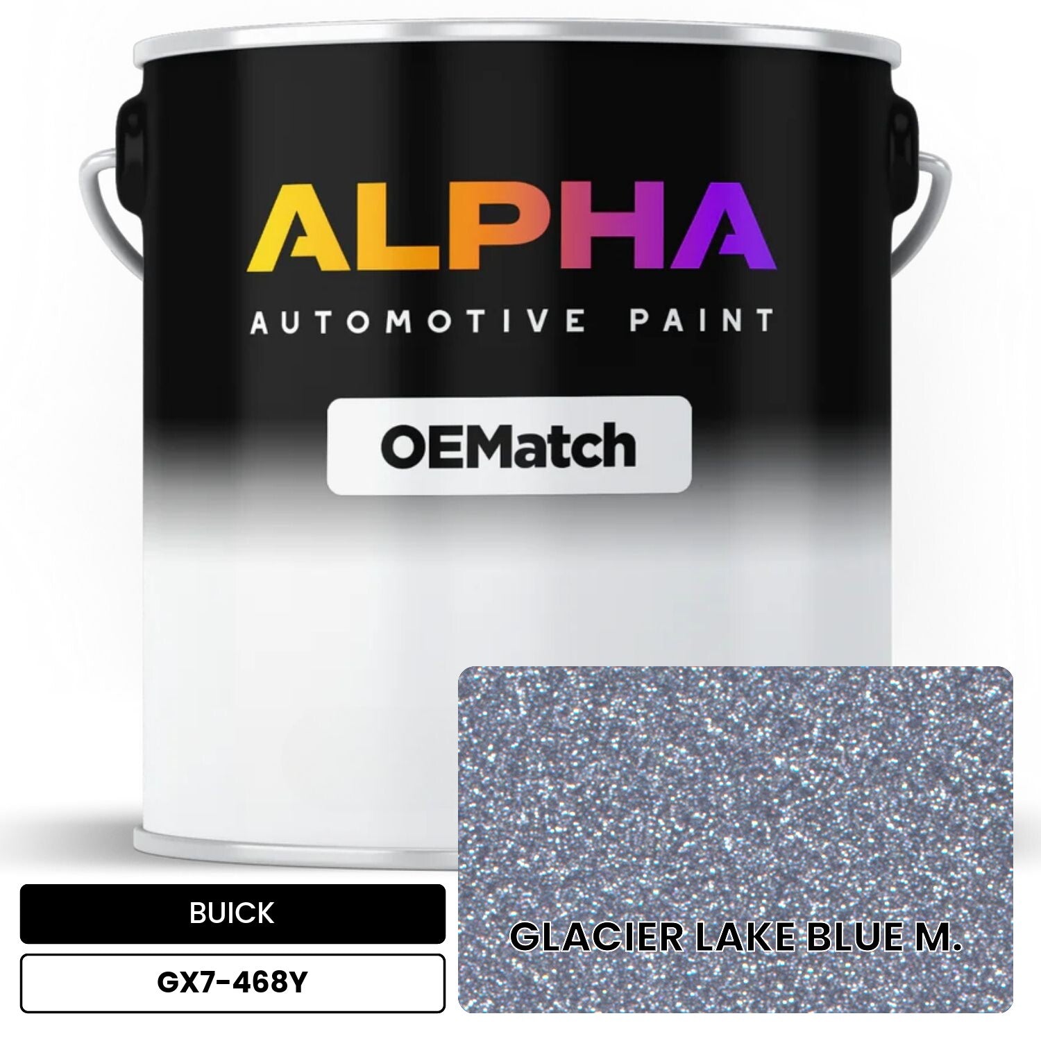 BUICK GLACIER LAKE BLUE M. GX7-468Y OEMatch Basecoat