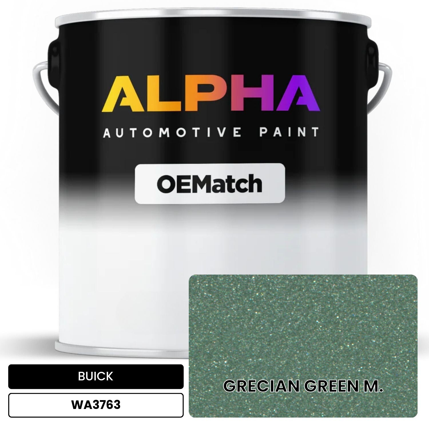 BUICK GRECIAN GREEN M. WA3763 OEMatch Basecoat