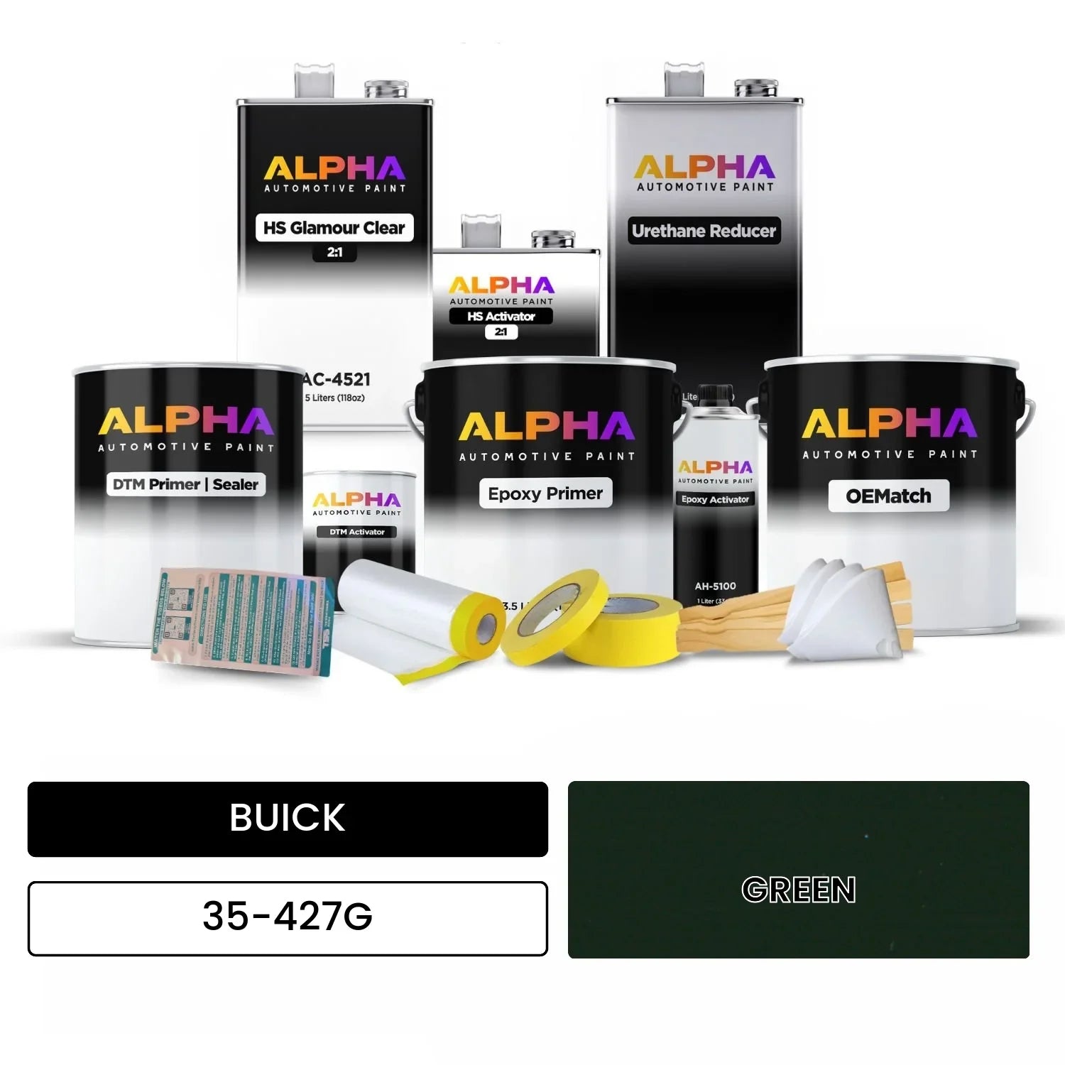 BUICK GREEN 35-427G OEMatch Vehicle Paint Kit