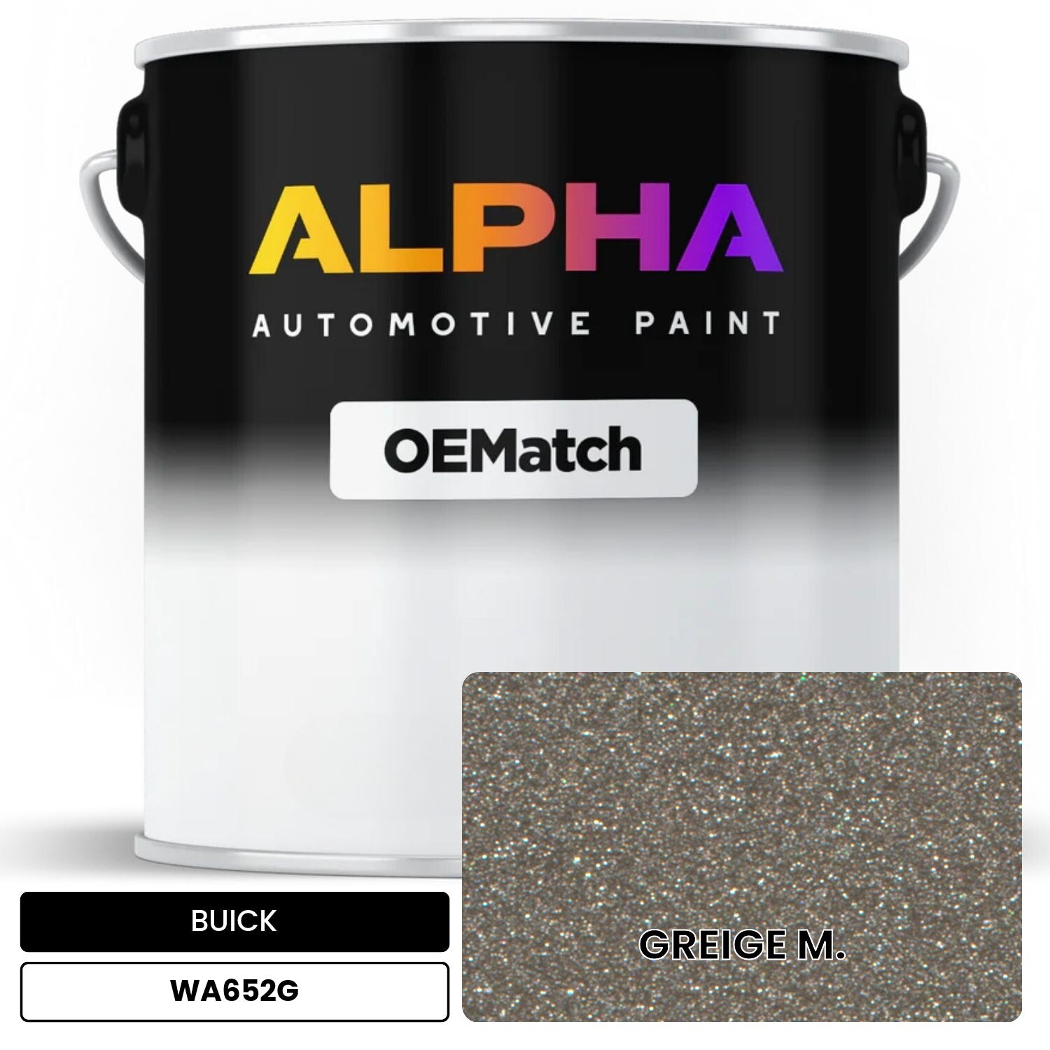 BUICK GREIGE M. WA652G OEMatch Basecoat