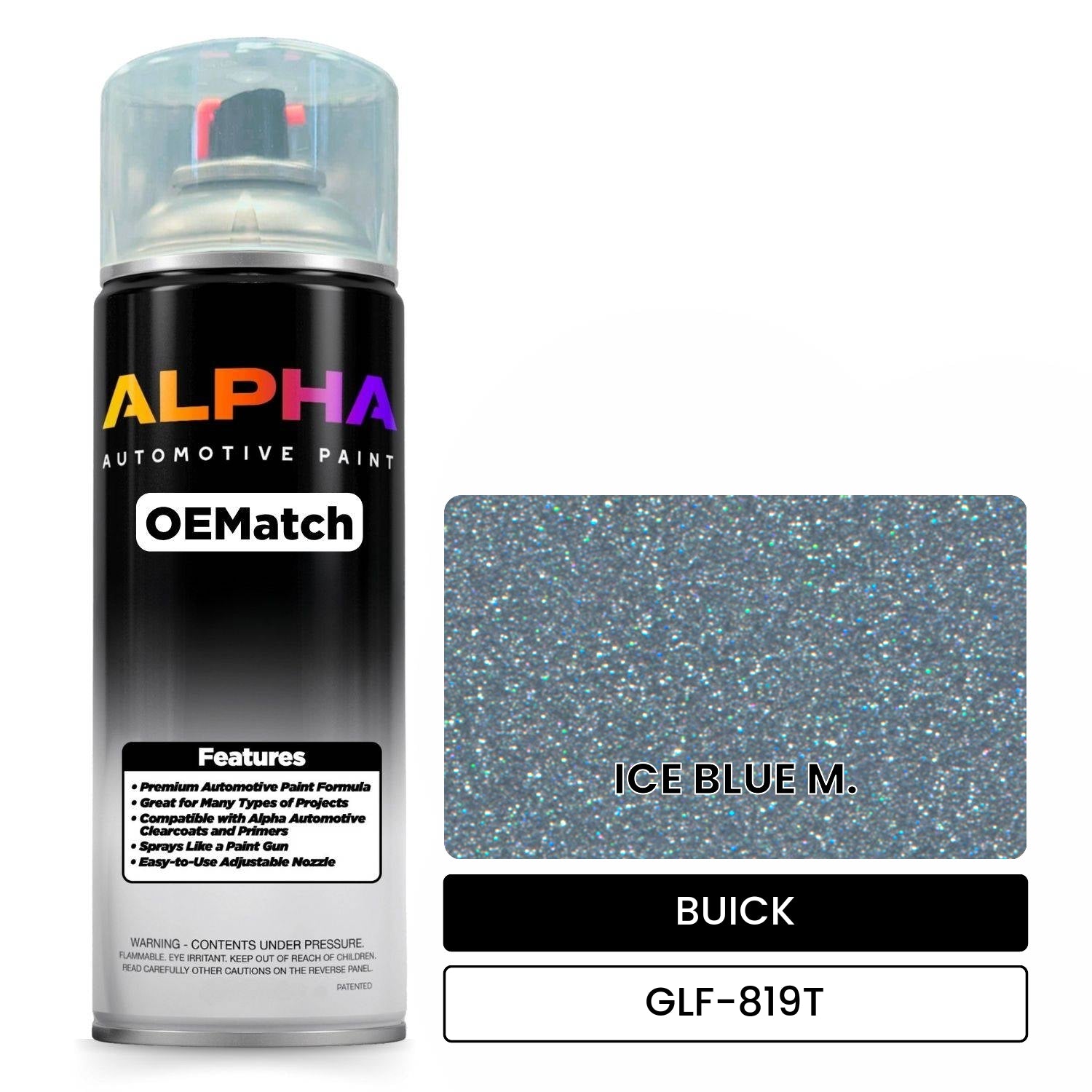 BUICK ICE BLUE M. GLF-819T OEMatch Spraycan