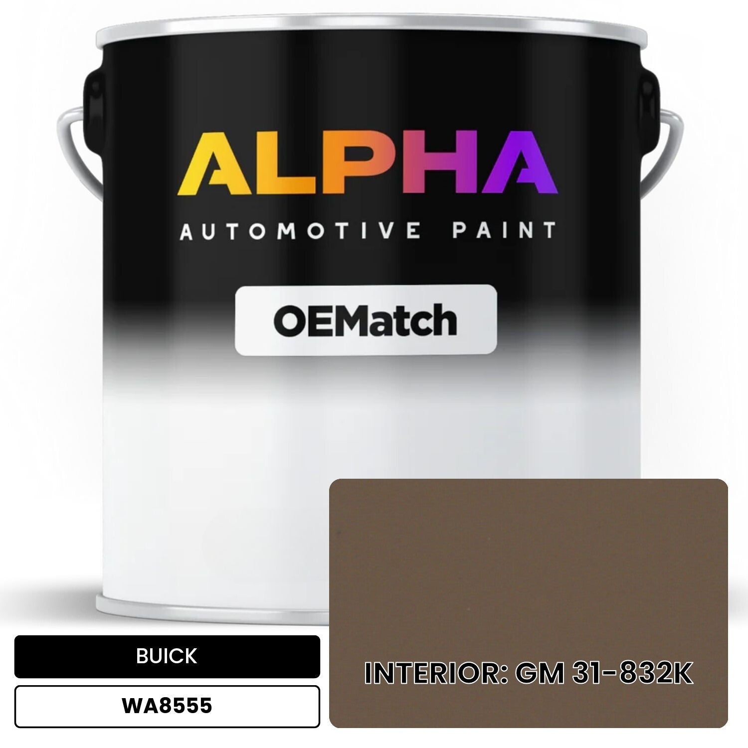 BUICK INTERIOR: GM 31-832K WA8555 OEMatch Basecoat