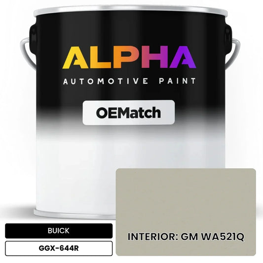 BUICK INTERIOR: GM WA521Q GGX-644R OEMatch Basecoat