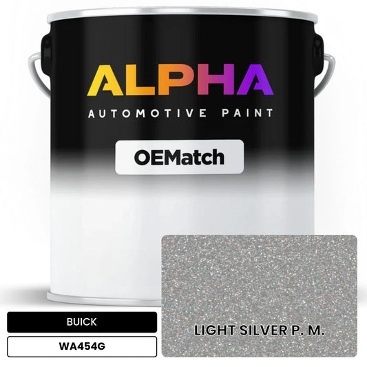 BUICK LIGHT SILVER P. M. WA454G OEMatch Basecoat