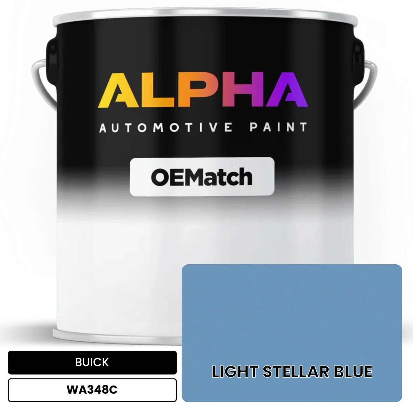 BUICK LIGHT STELLAR BLUE WA348C OEMatch Basecoat