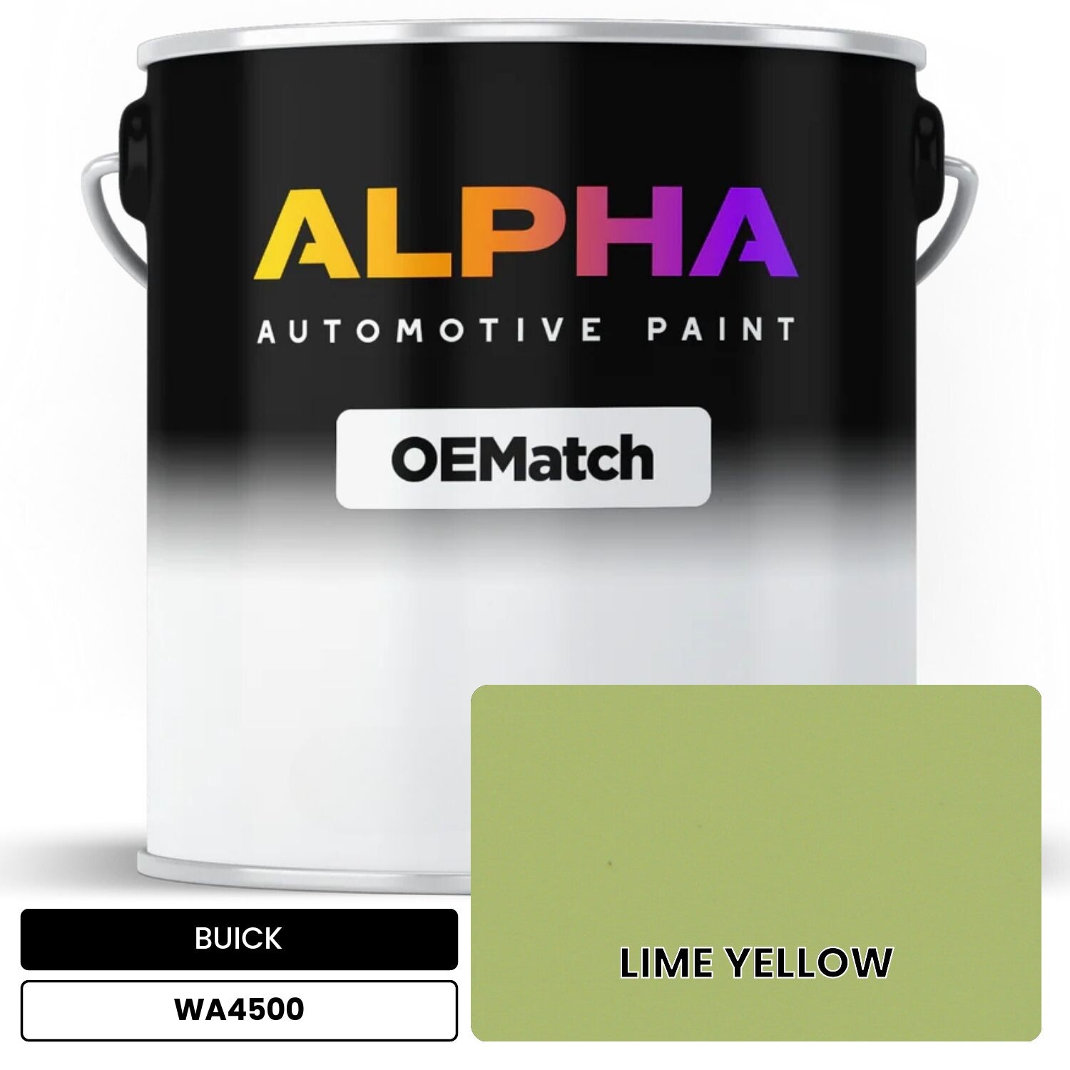 BUICK LIME YELLOW WA4500 OEMatch Basecoat