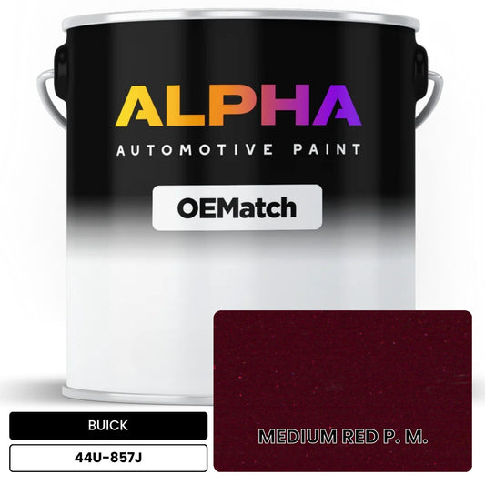BUICK MEDIUM RED P. M. 44U-857J OEMatch Basecoat