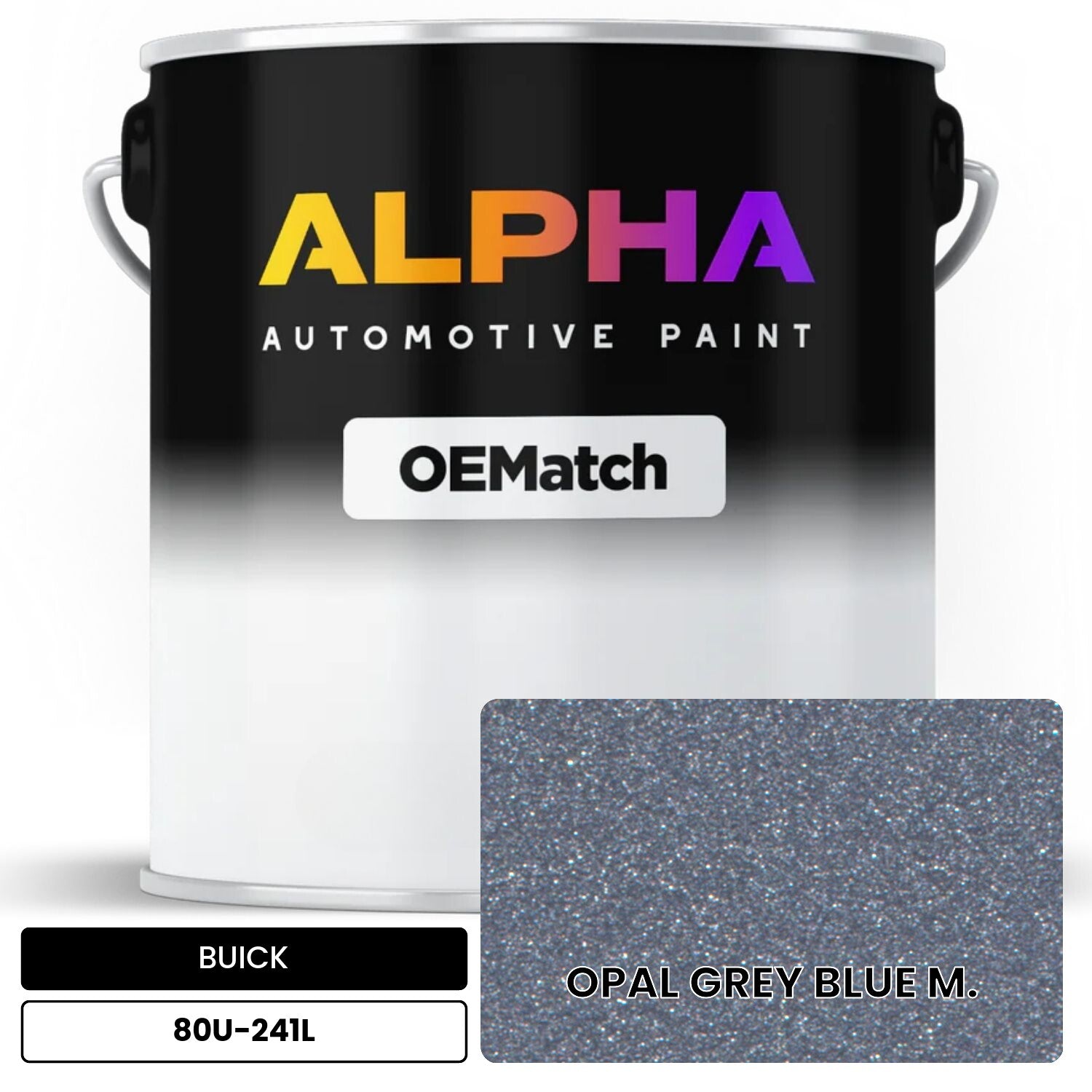 BUICK OPAL GREY BLUE M. 80U-241L OEMatch Basecoat
