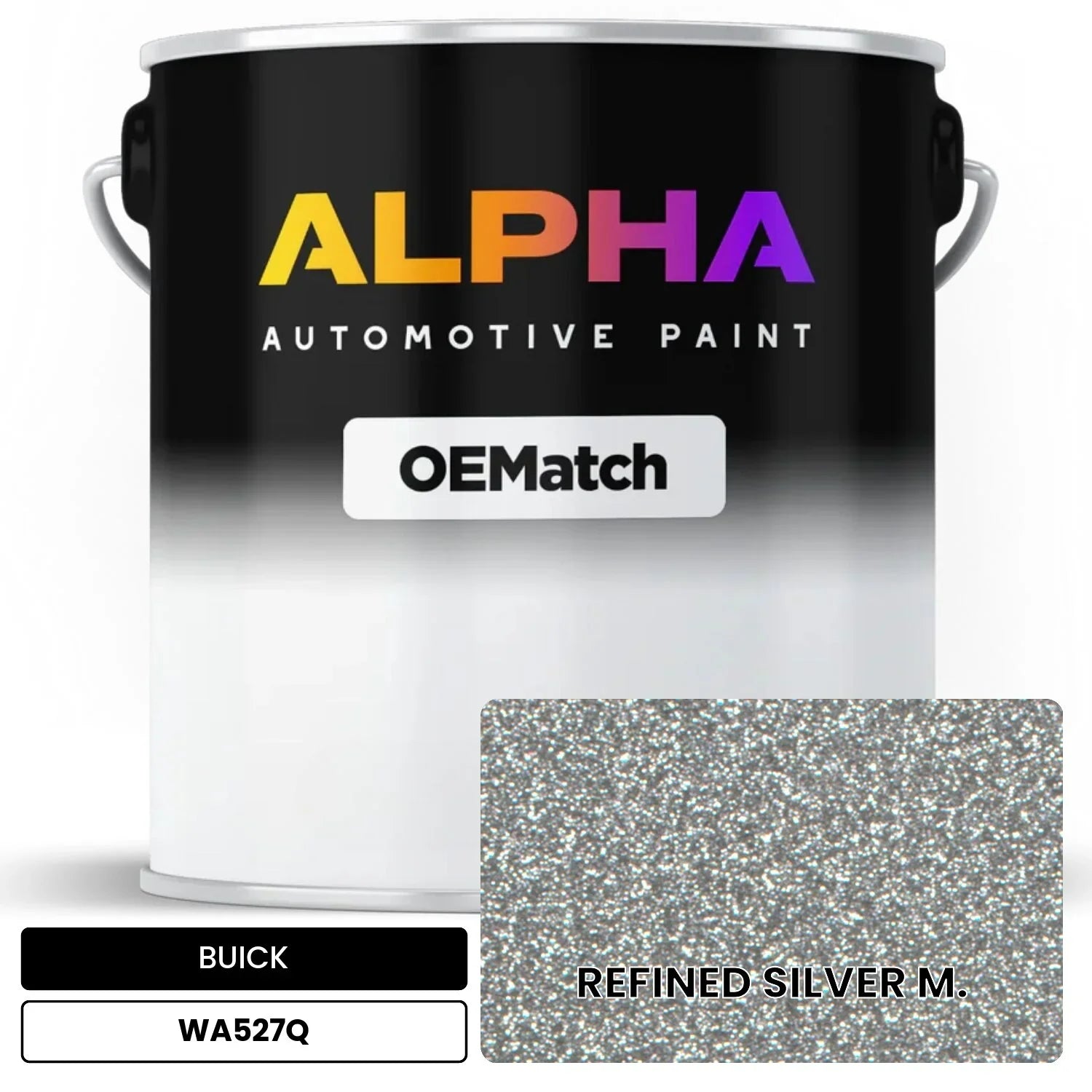 BUICK REFINED SILVER M. WA527Q OEMatch Basecoat