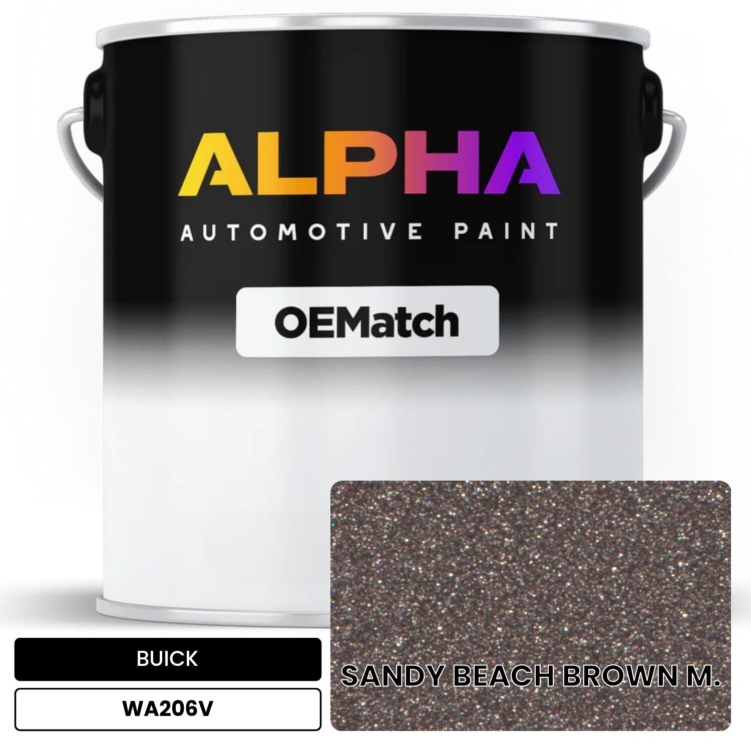 BUICK SANDY BEACH BROWN M. WA206V OEMatch Basecoat