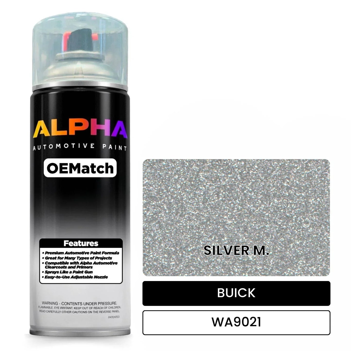 BUICK SILVER M. WA9021 OEMatch Spraycan