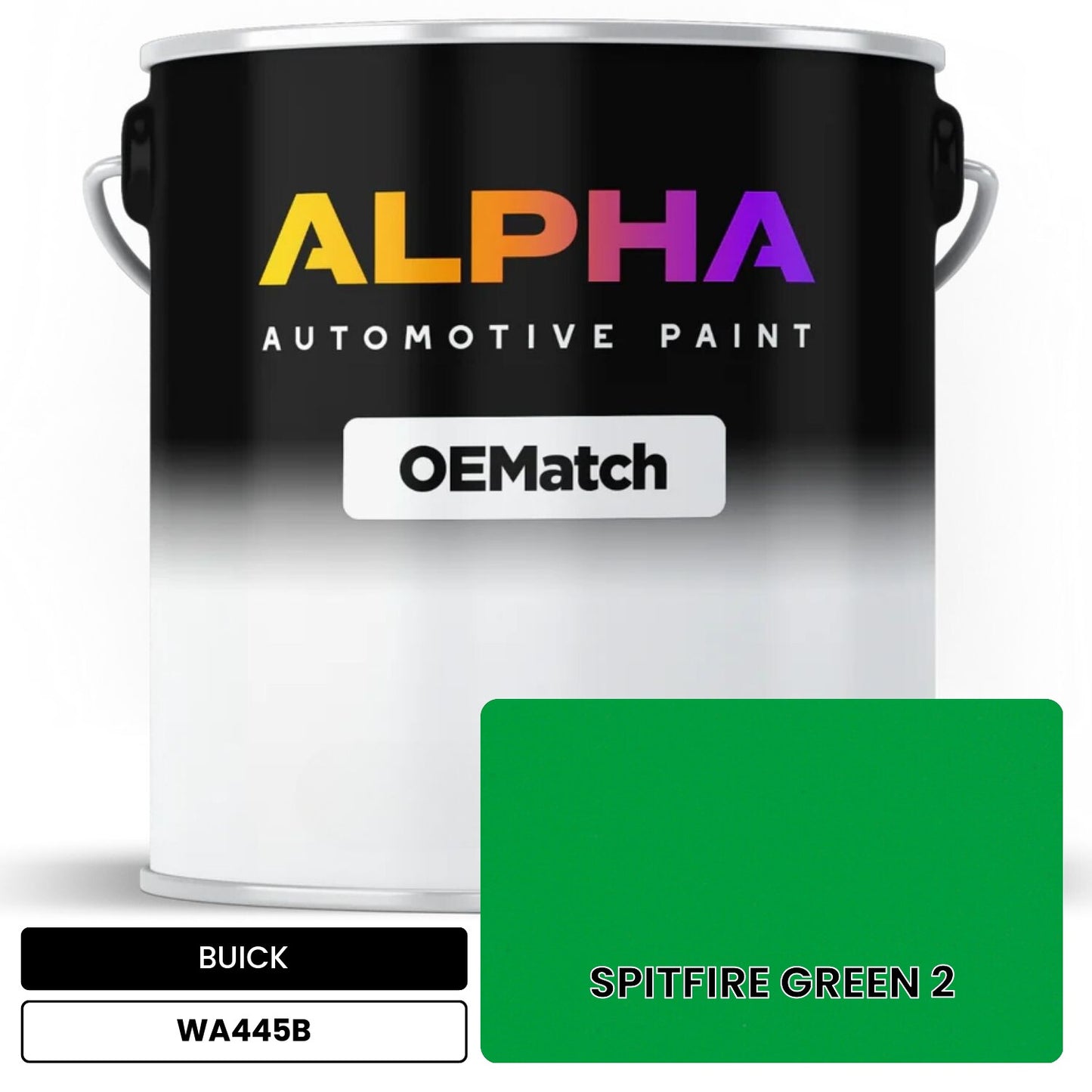 BUICK SPITFIRE GREEN 2 WA445B OEMatch Basecoat