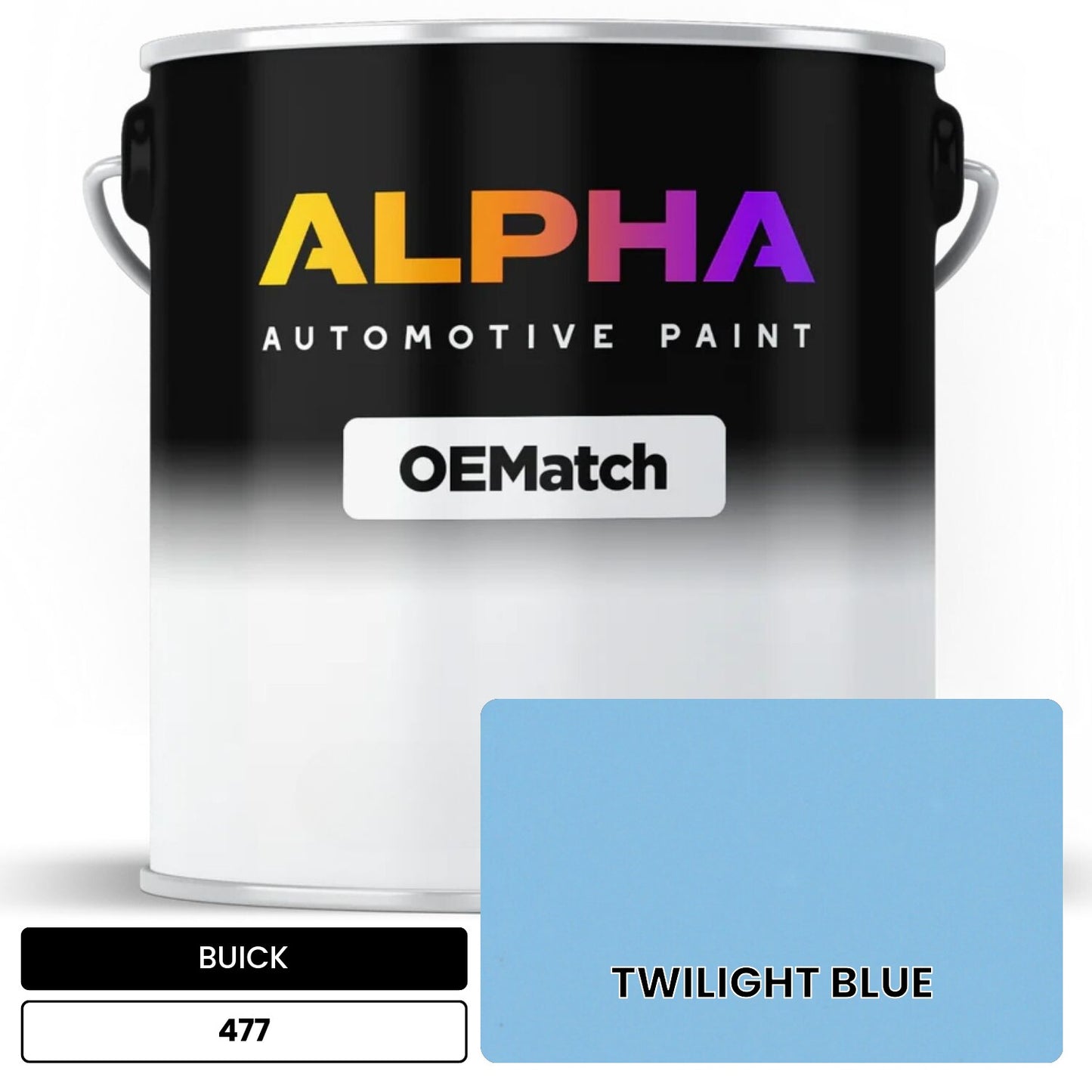 BUICK TWILIGHT BLUE 477 OEMatch Basecoat