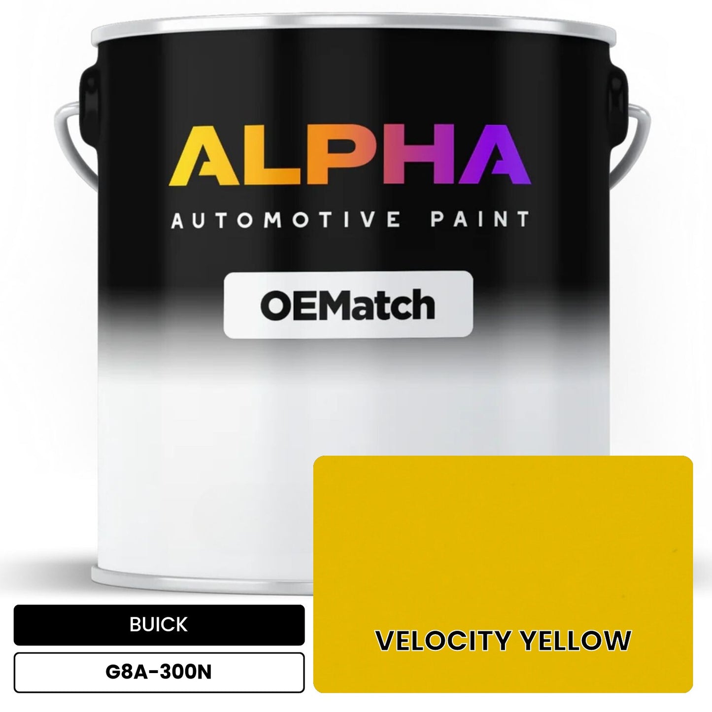 BUICK VELOCITY YELLOW G8A-300N OEMatch Basecoat
