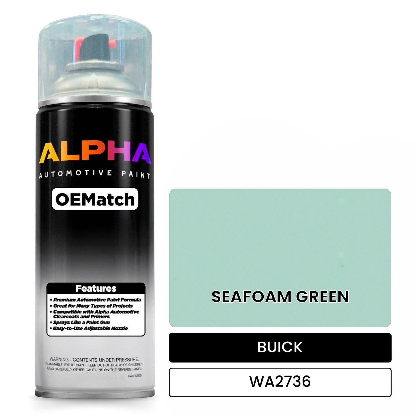 BUICK SEAFOAM GREEN WA2736 OEMatch Spraycan