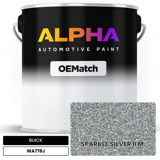 BUICK SPARKLE SILVER II M. WA778J OEMatch Basecoat