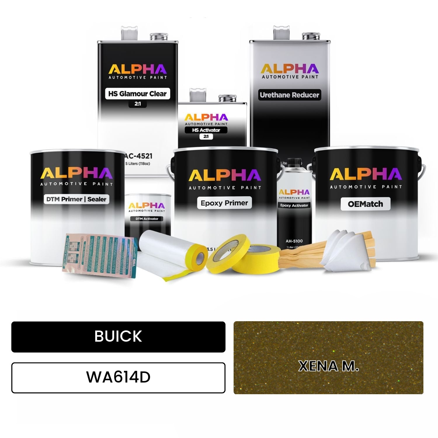 BUICK XENA M. WA614D OEMatch Vehicle Paint Kit