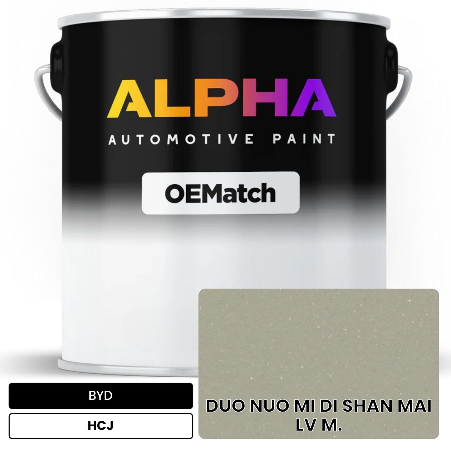 BYD DUO NUO MI DI SHAN MAI LV M. HCJ OEMatch Basecoat