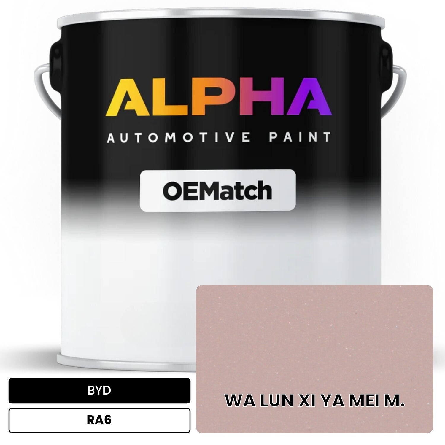 BYD WA LUN XI YA MEI M. RA6 OEMatch Basecoat