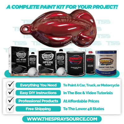 Cabernet Candy Pearl Car Kit (Black Ground Coat) - The Spray Source - Tamco Paint