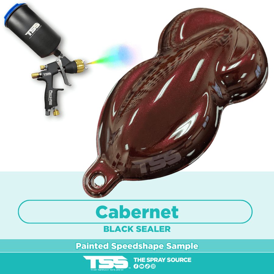 Cabernet Candy Pearl Pre-Sprayed Speedshape Paint Sample (Black Ground Coat) - The Spray Source - Tamco Paint