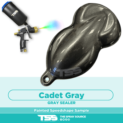 Cadet Gray Pre-Sprayed Speedshape Paint Sample (Grey Ground Coat) - The Spray Source - Alpha Pigments