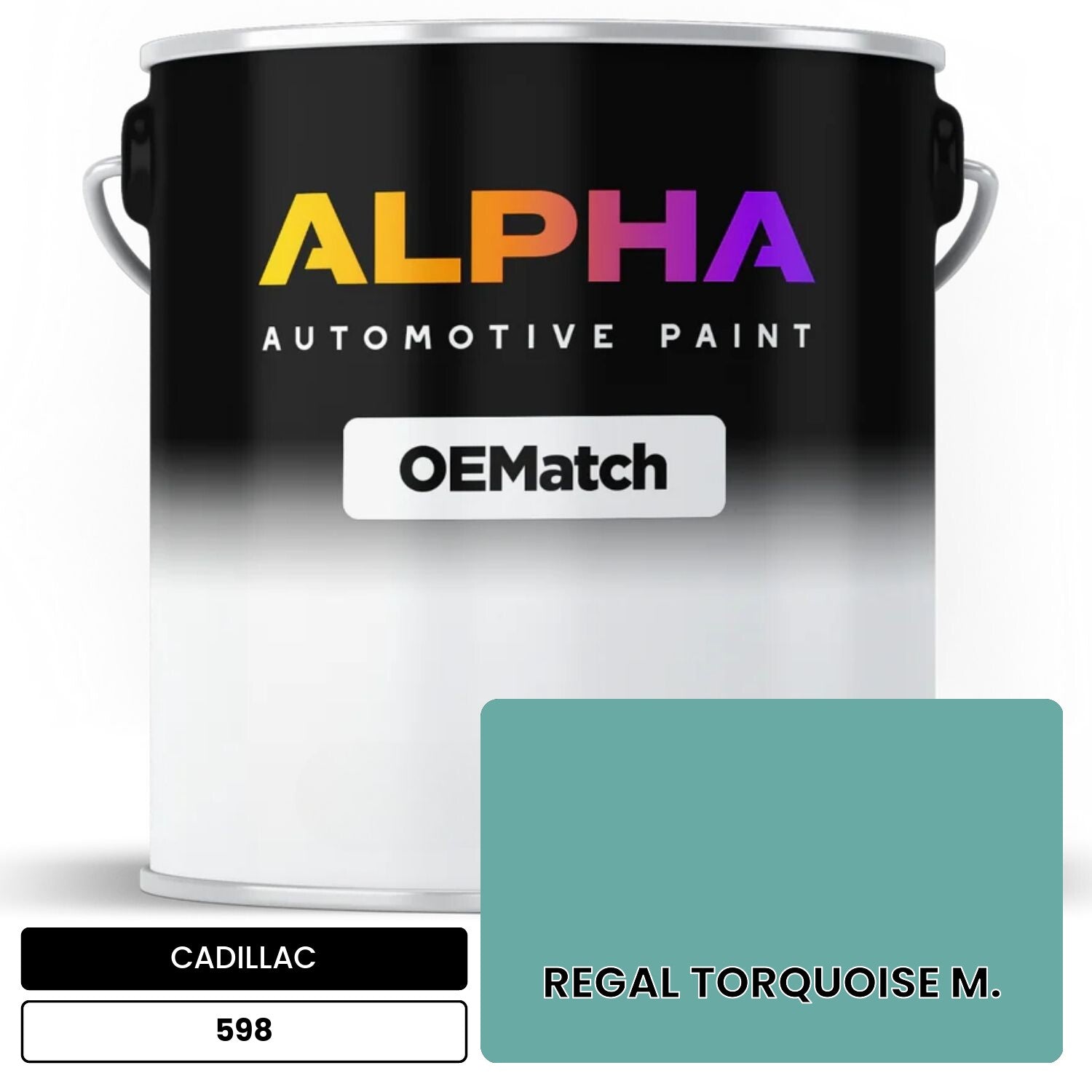 CADILLAC REGAL TORQUOISE M. 598 OEMatch Basecoat