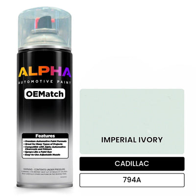CADILLAC IMPERIAL IVORY 794A | OEMatch Automotive Spraycan