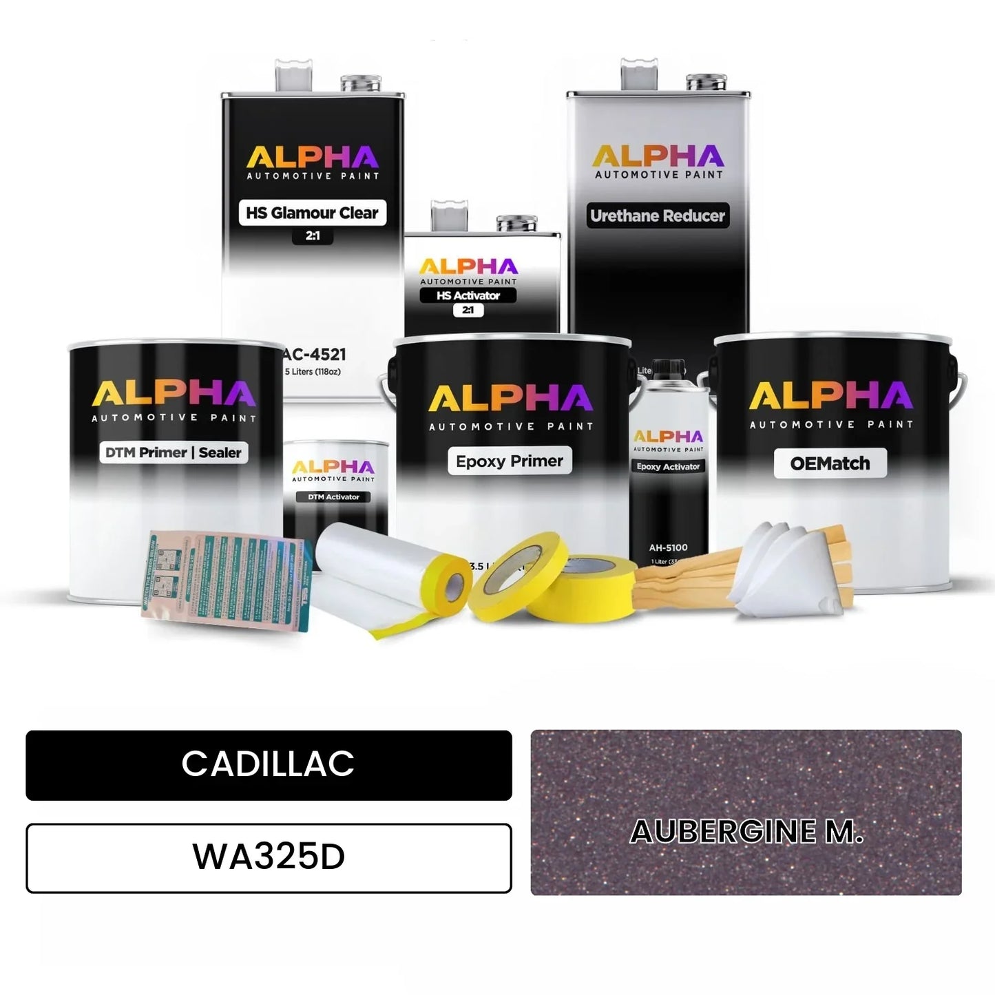 CADILLAC AUBERGINE M. WA325D OEMatch Vehicle Paint Kit